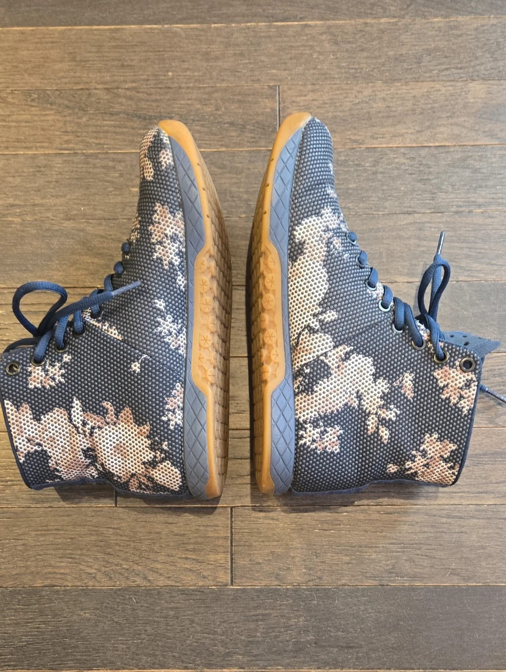 NOBULL Dark Floral Gum Trainer High-Top - Navy - SZ Women's 8.5/Men's 7